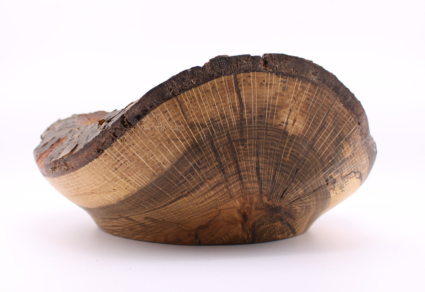 Natural Edge Red Oak Wood Bowl