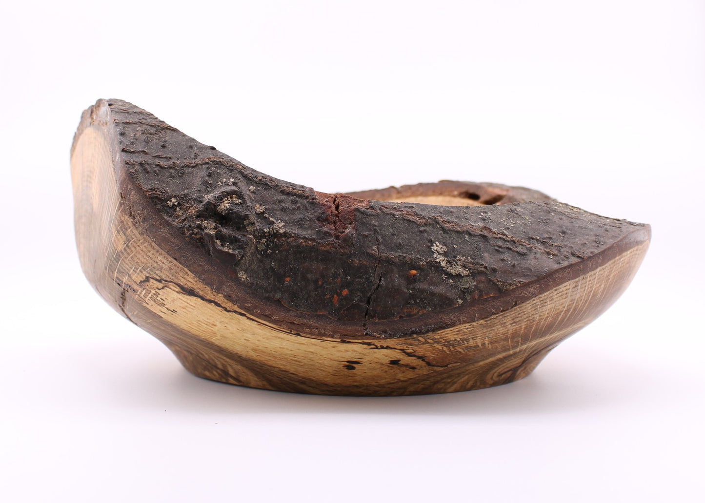 Natural Edge Red Oak Wood Bowl