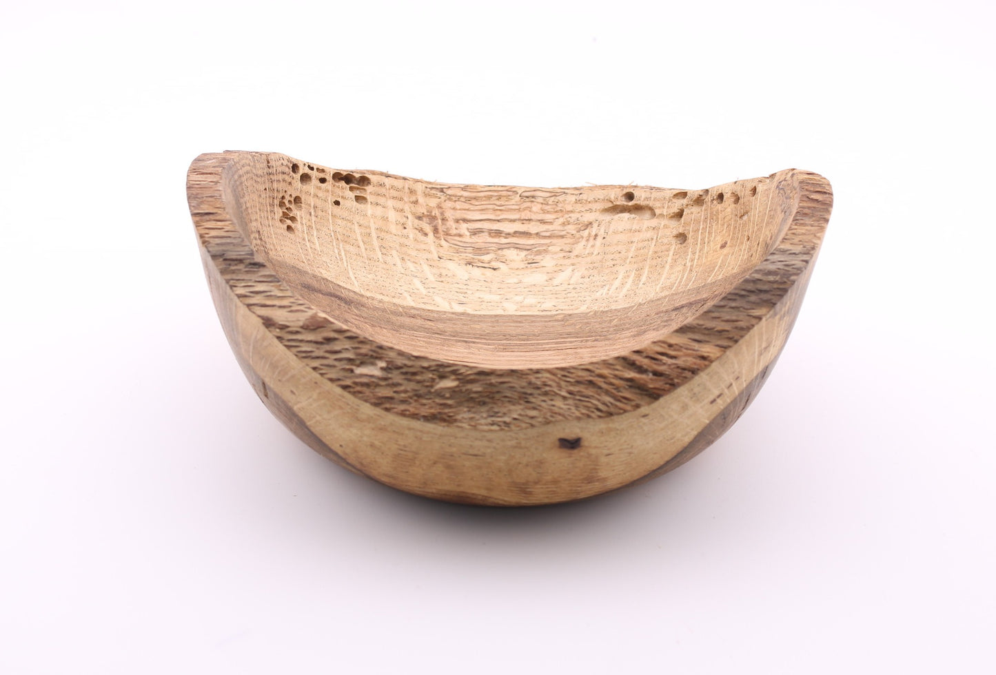 Natural Edge Red Oak Wood Bowl