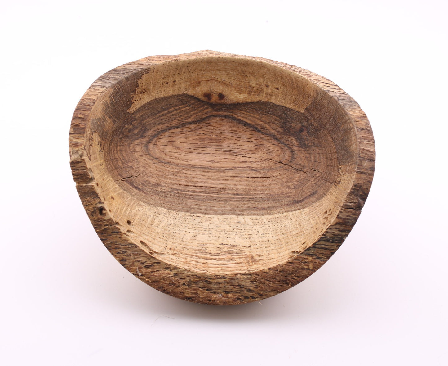 Natural Edge Red Oak Wood Bowl