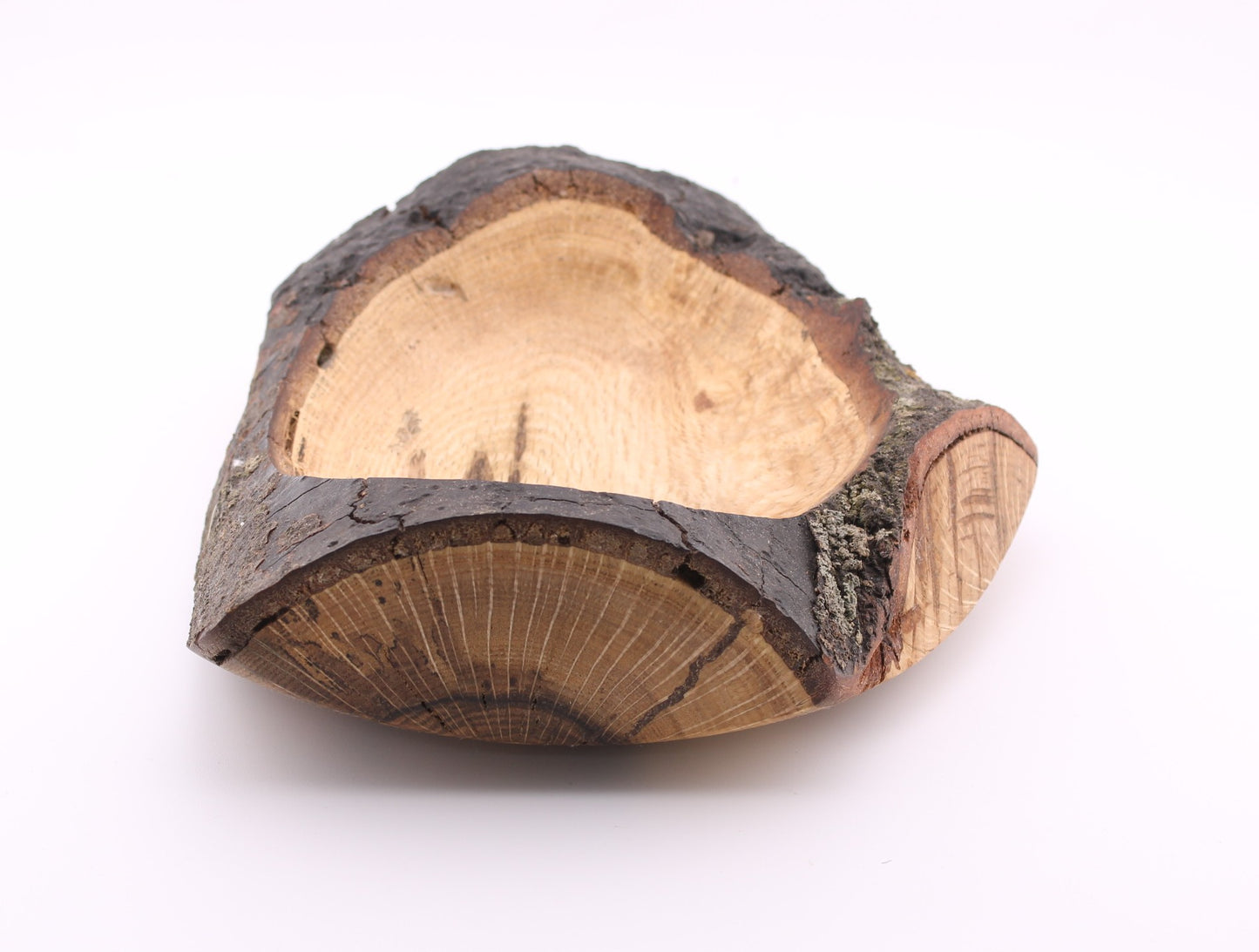 Natural Edge Red Oak Wood Bowl