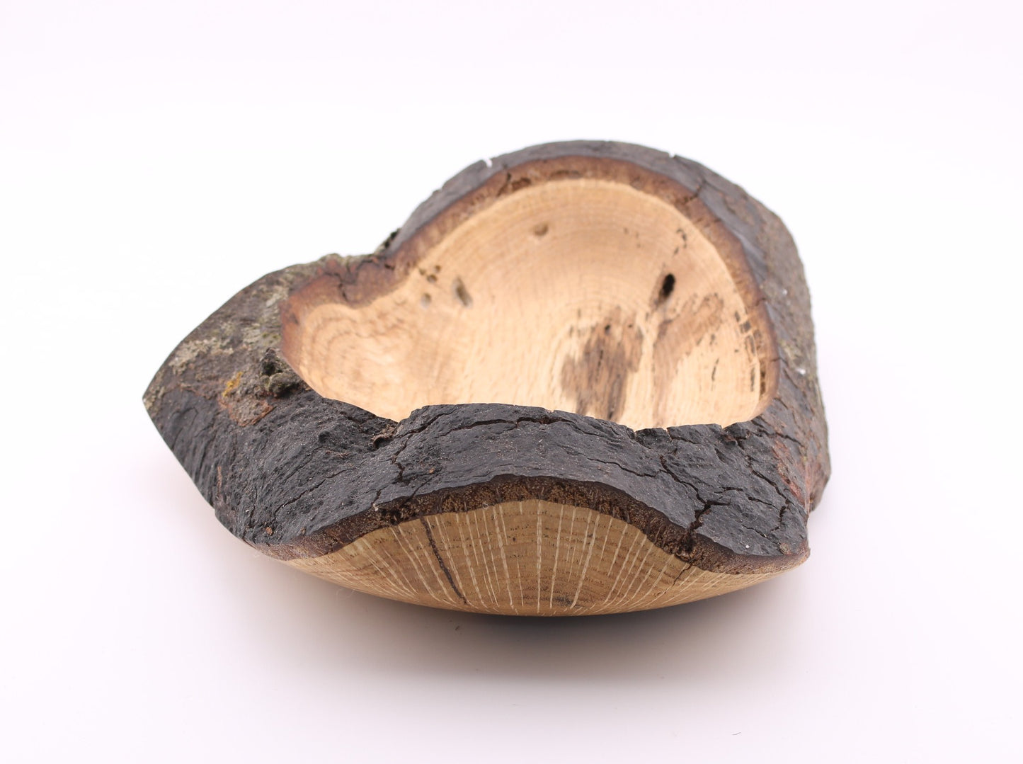 Natural Edge Red Oak Wood Bowl