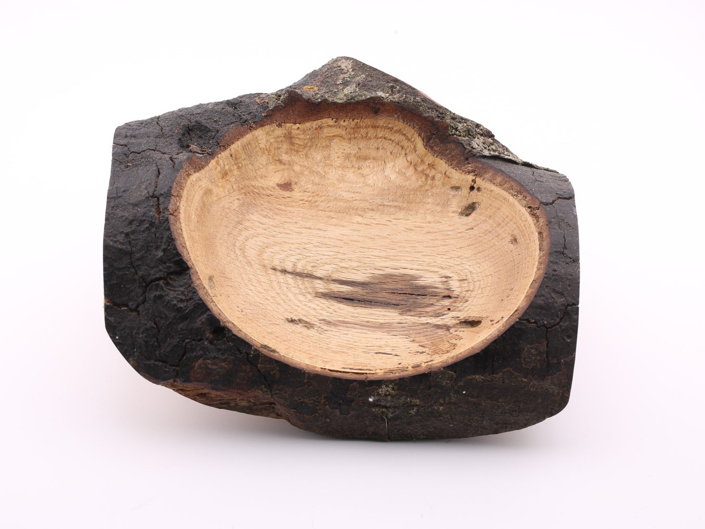 Natural Edge Red Oak Wood Bowl