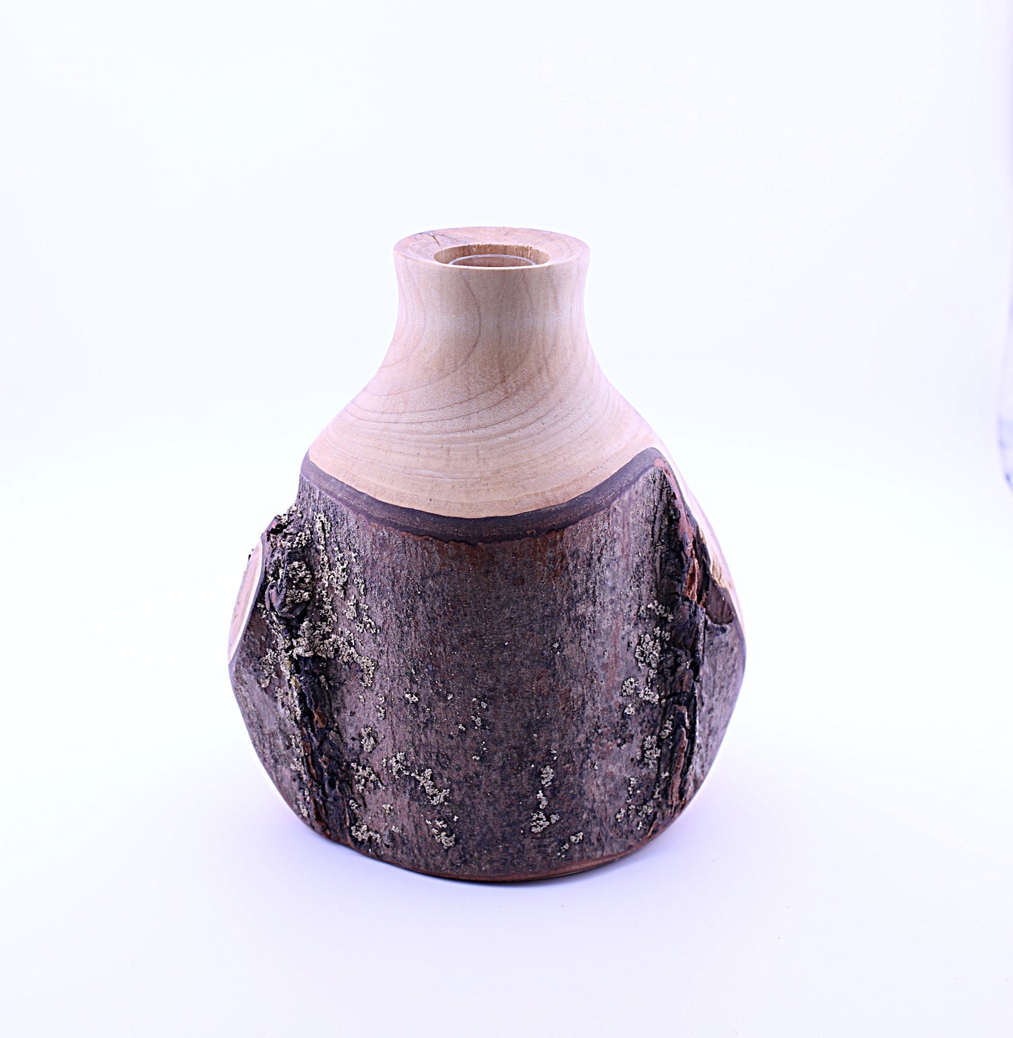 Cherry Wood Flower Vase