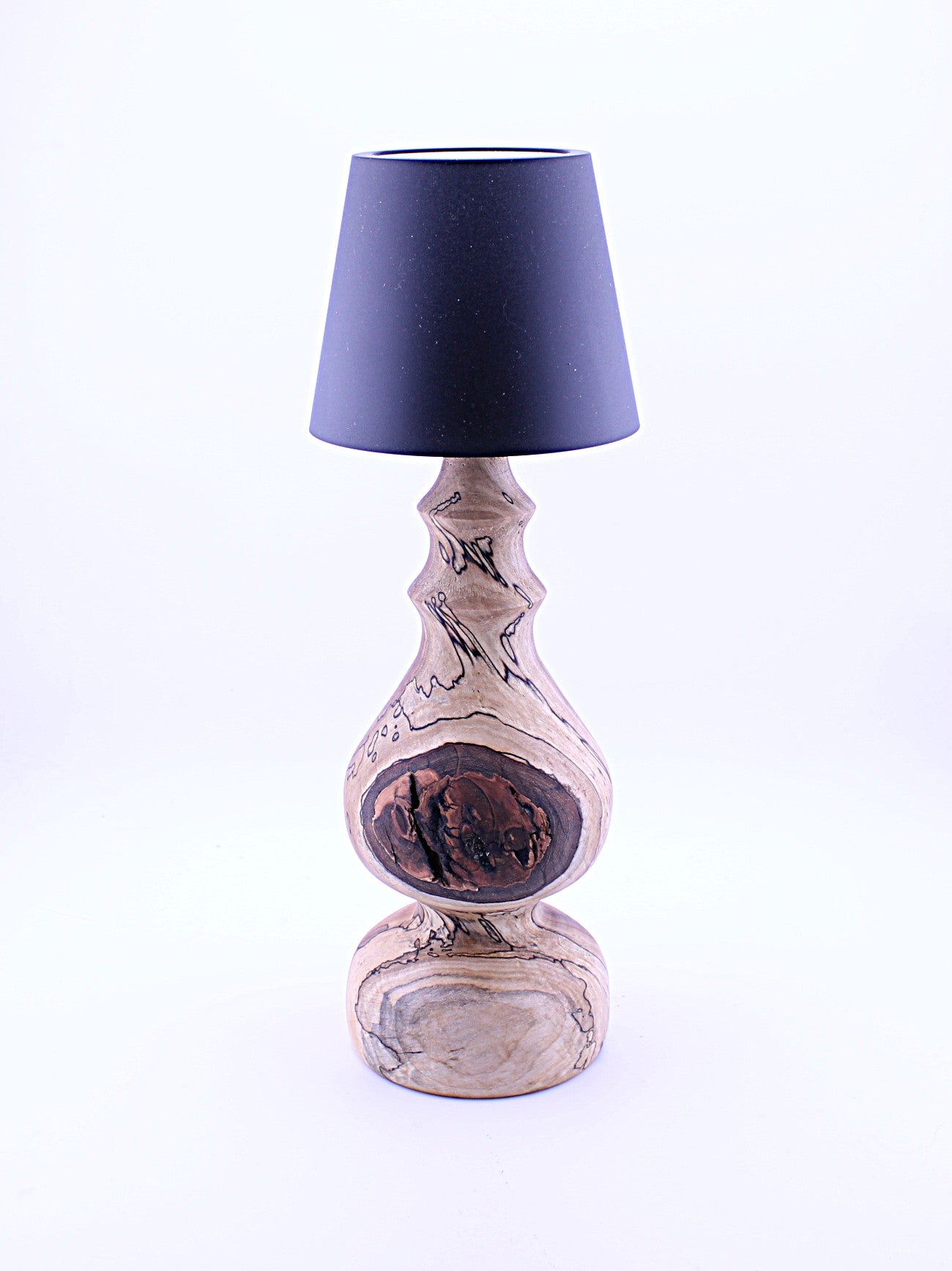 Spalted Maple Cordless LED ReChargeable Lamp