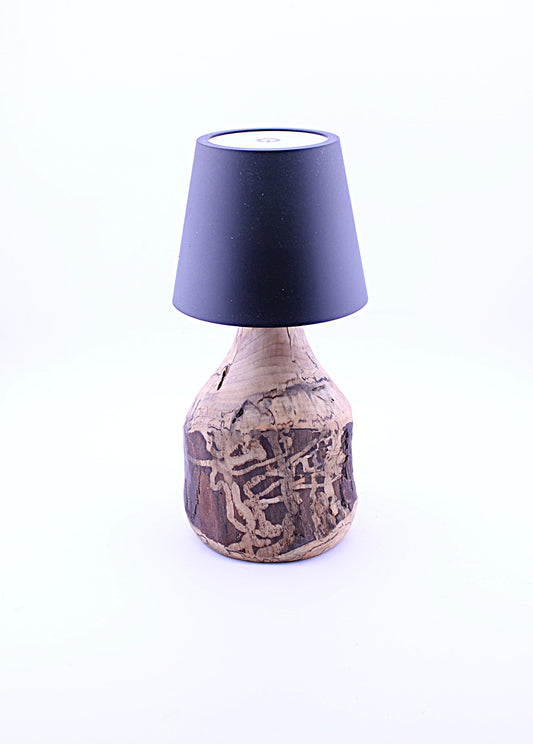 Spalted Maple Cordless LED ReChargeable Lamp
