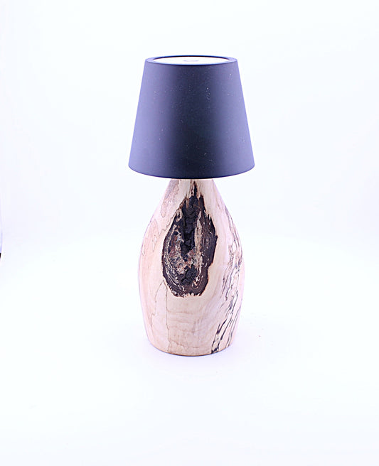 Spalted Maple Cordless LED ReChargeable Lamp