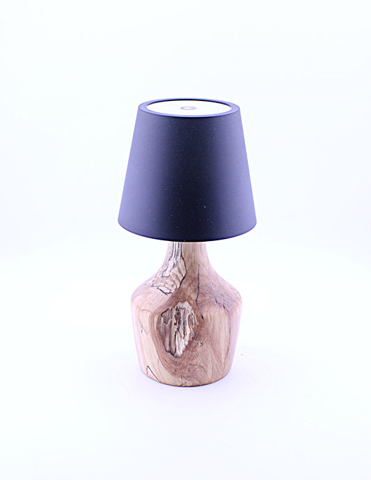 Spalted Maple Cordless LED ReChargeable Lamp