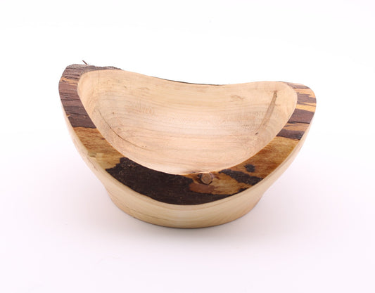 Natural Edge Maple Wood Bowl