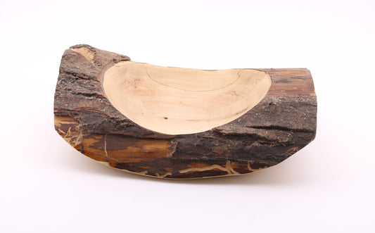 Natural Edge Maple Wood Bowl