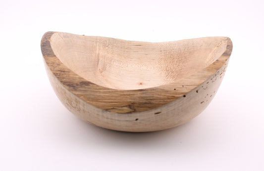 Natural Edge Maple Wood Bowl