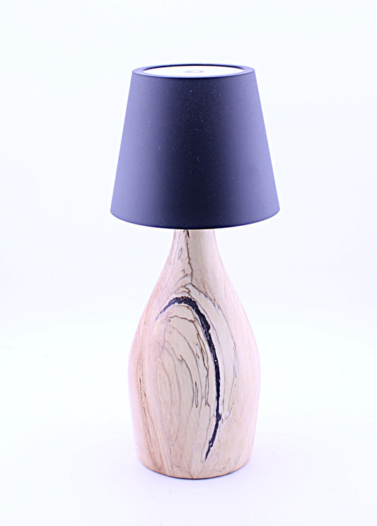Spalted Maple Cordless LED ReChargeable Lamp