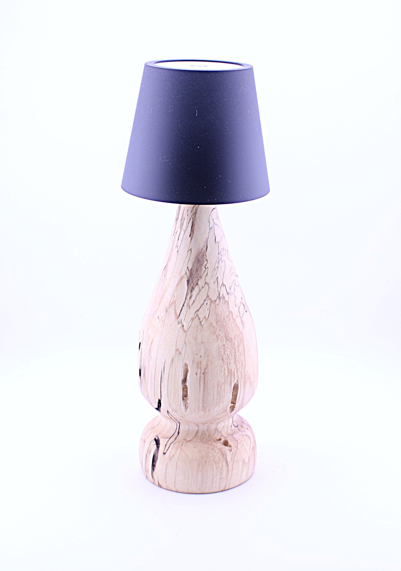 Spalted Maple Cordless LED ReChargeable Lamp