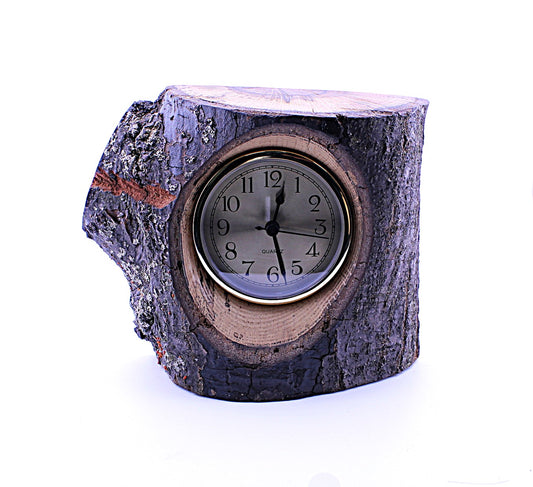 Red Oak Wood Wall / Mantle / Desk / Shelf Clock