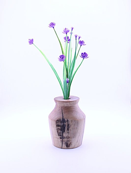 Cherry Wood Bud Vase