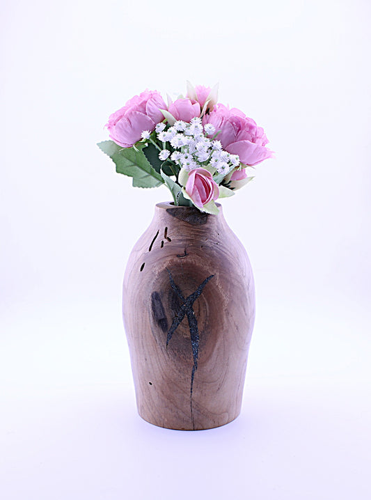 Cherry Wood Flower Vase