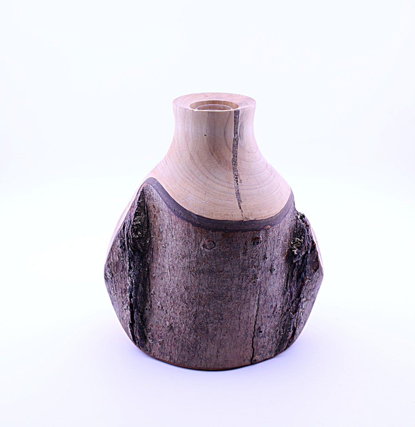Cherry Wood Flower Vase