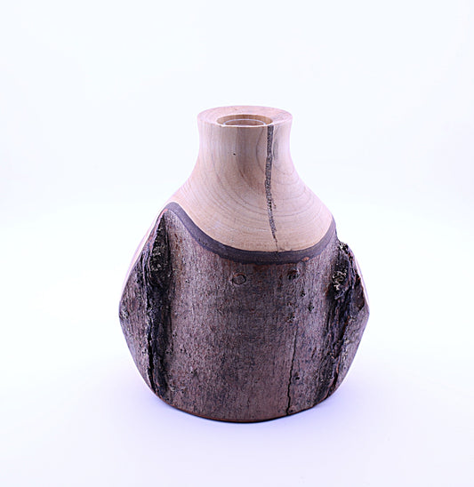 Cherry Wood Flower Vase
