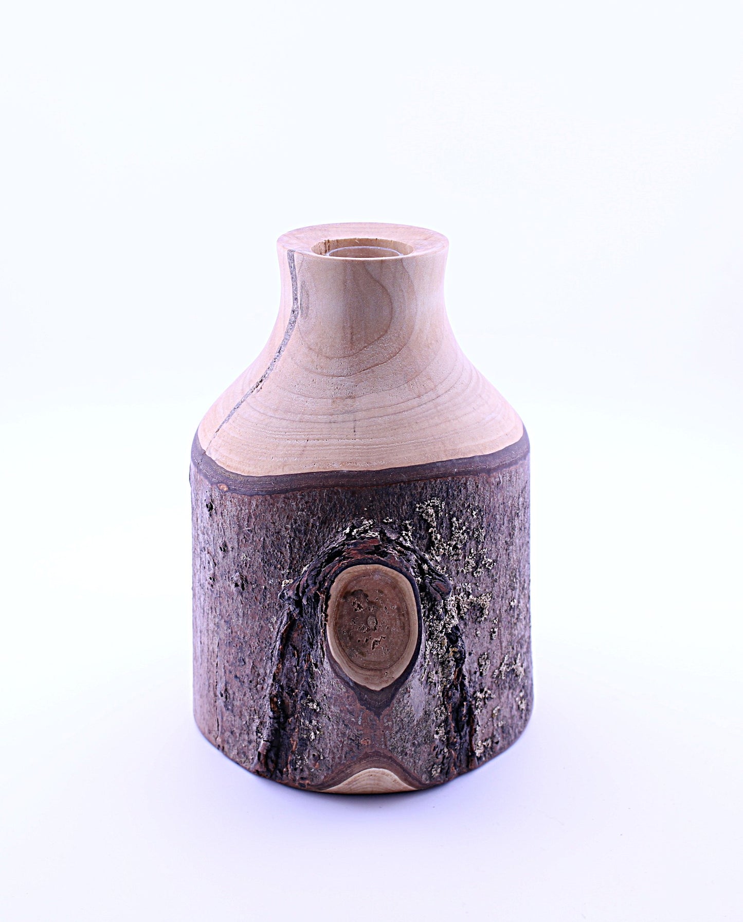 Cherry Wood Flower Vase