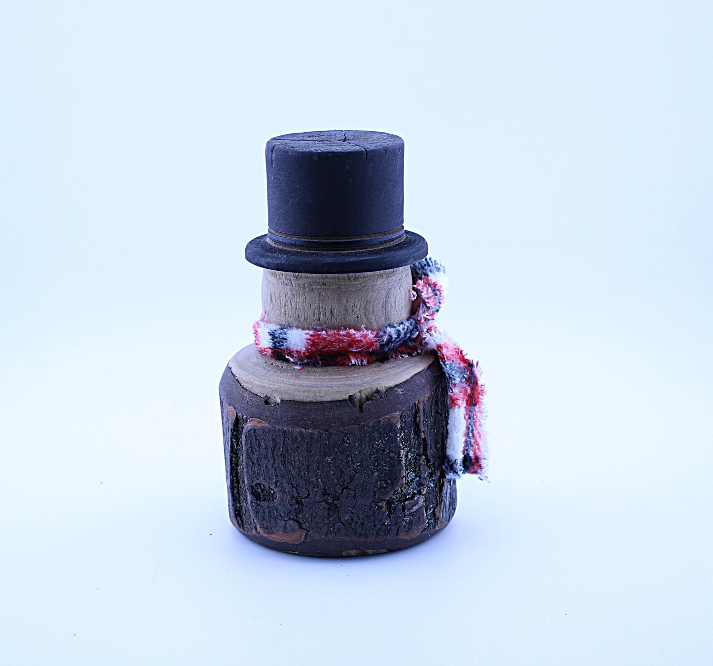 Handmade Rustic Wood Snowman