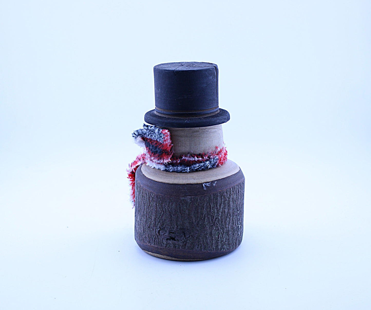 Handmade Rustic Wood Snowman