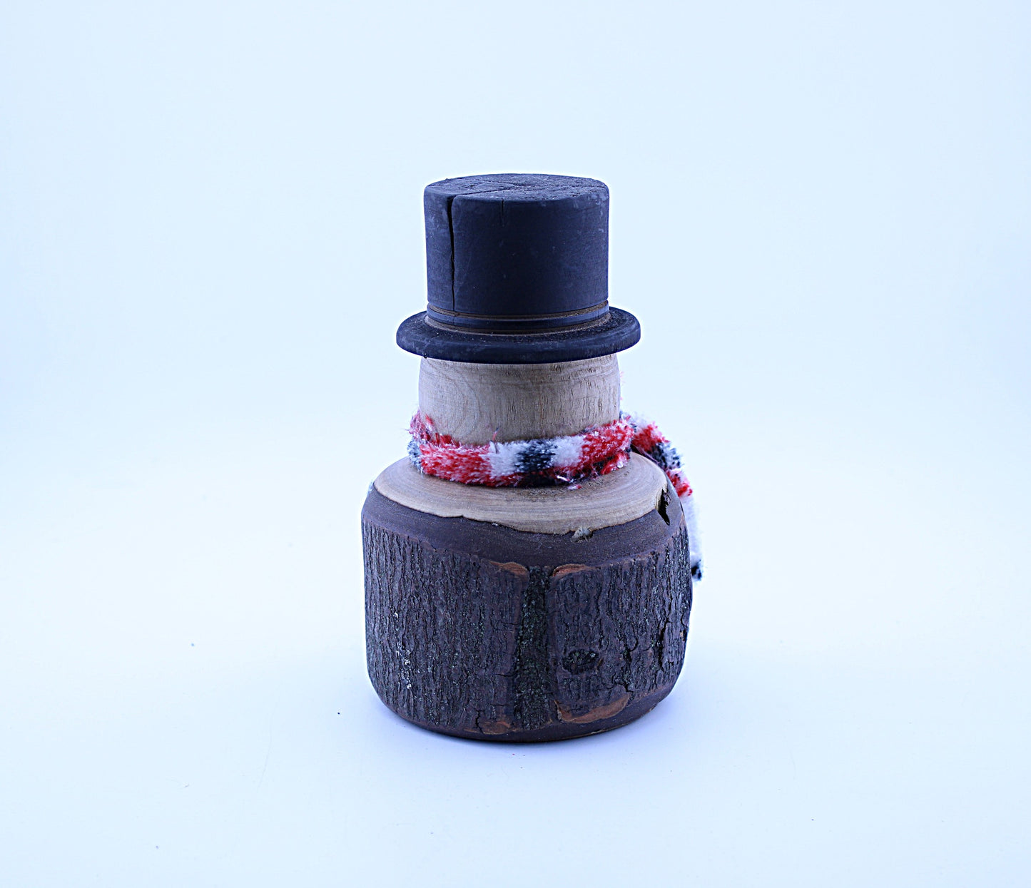 Handmade Rustic Wood Snowman