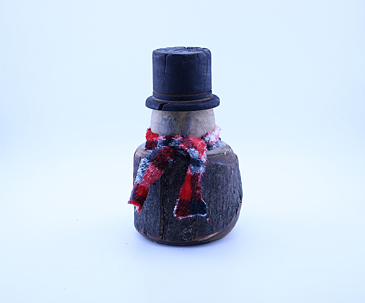 Handmade Rustic Wood Snowman