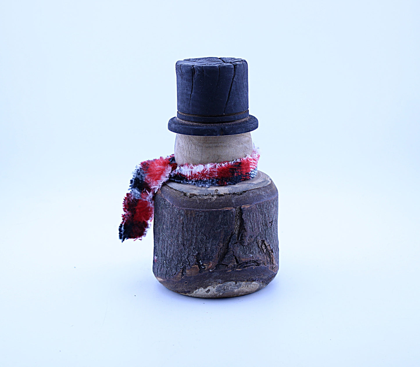 Handmade Rustic Wood Snowman