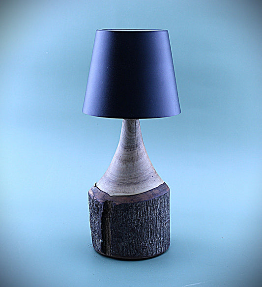 Handcrafted Wood LED Cordless Lamp