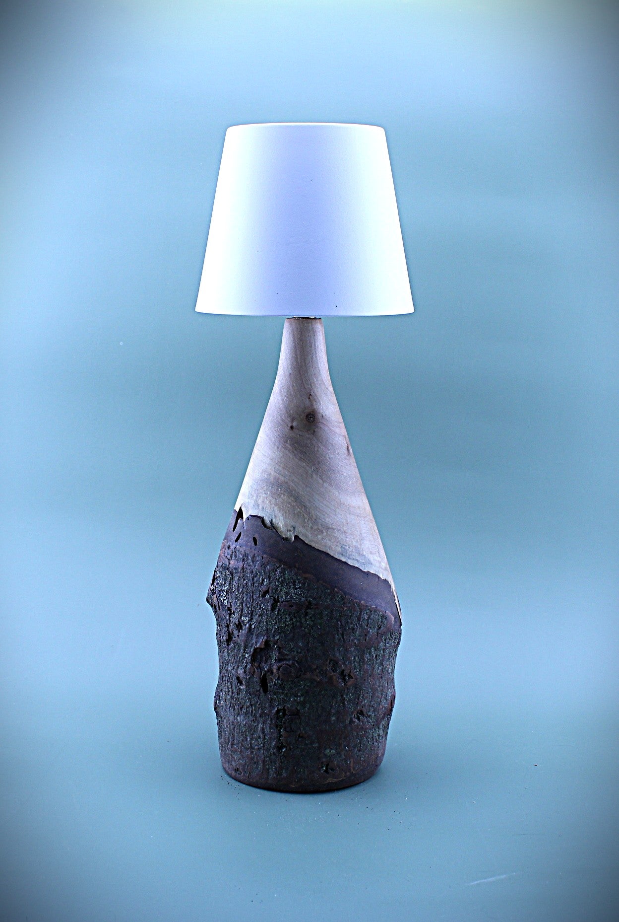 Handcrafted Wood LED Cordless Lamp