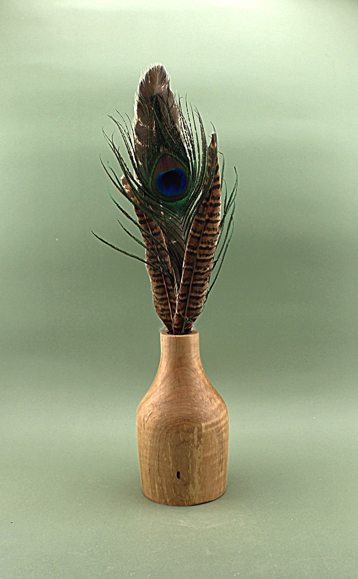 Hand Turned Maple Wood Bud Vase