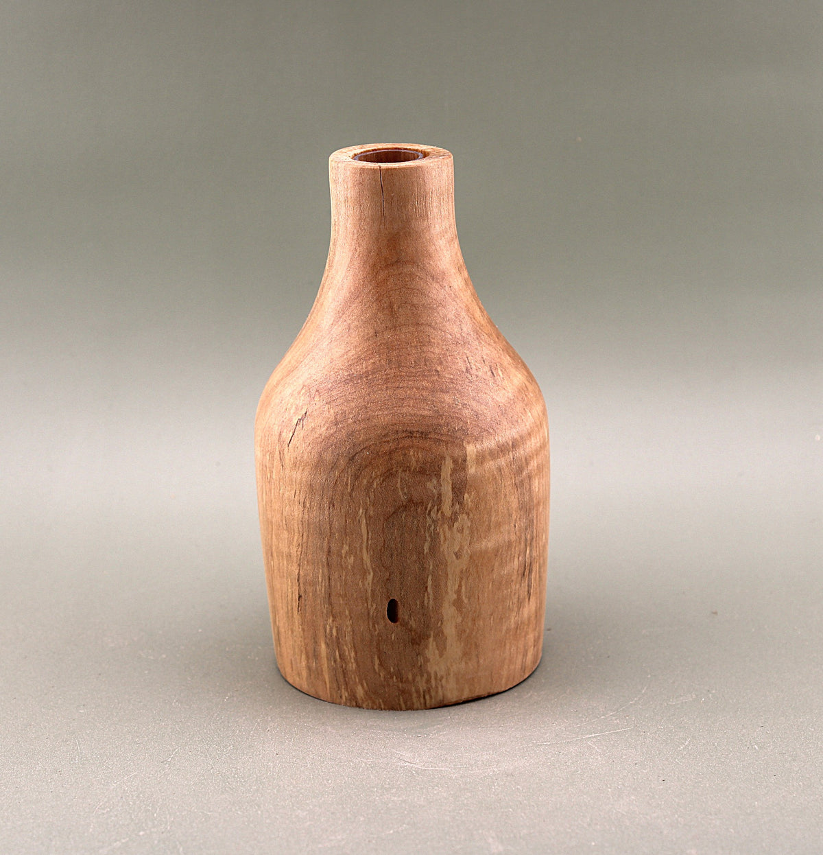 Hand Turned Maple Wood Bud Vase