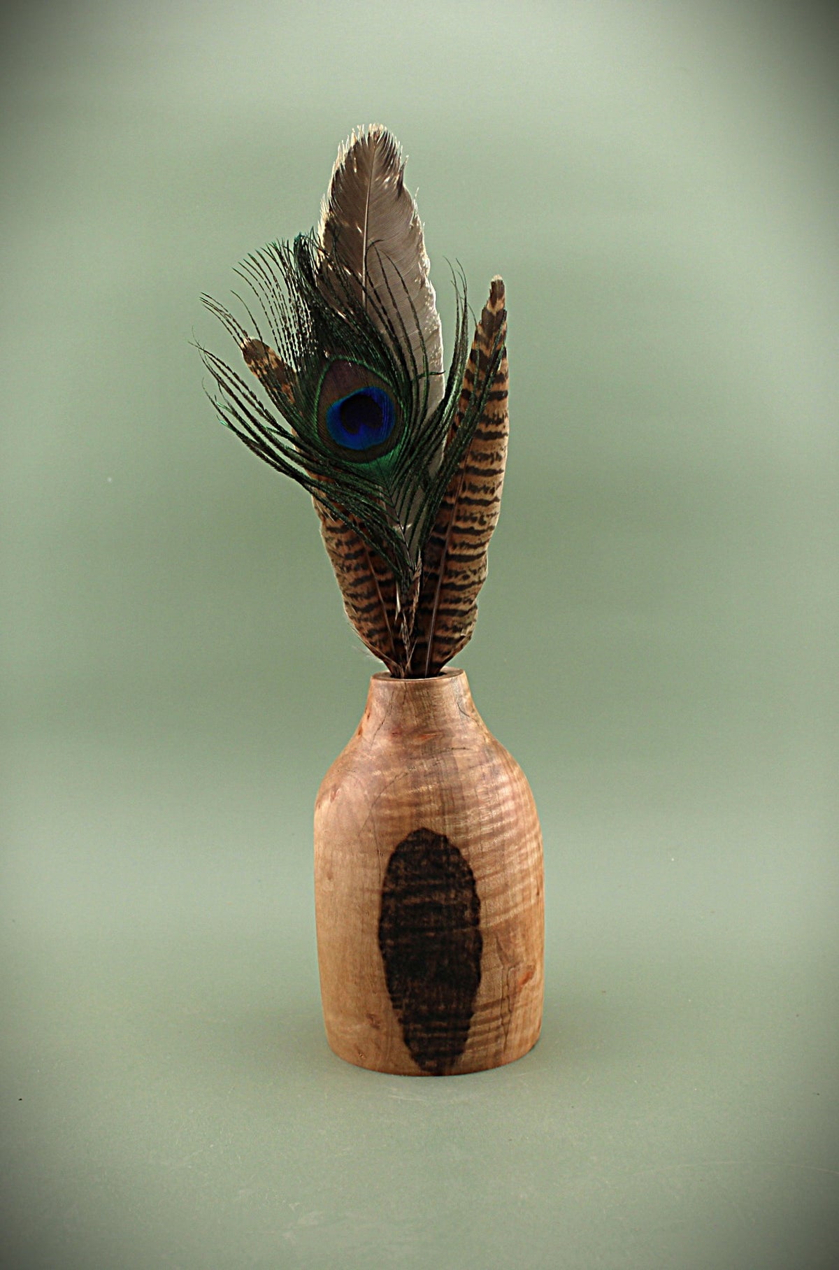 Hand Turned Maple Wood Bud Vase