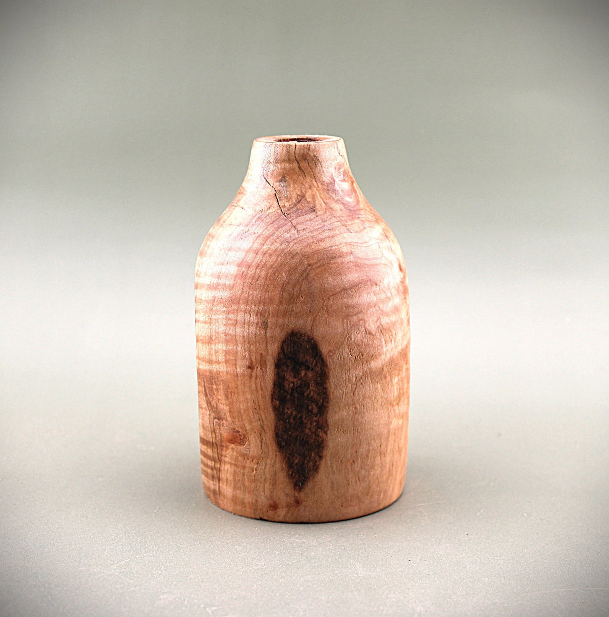 Hand Turned Maple Wood Bud Vase
