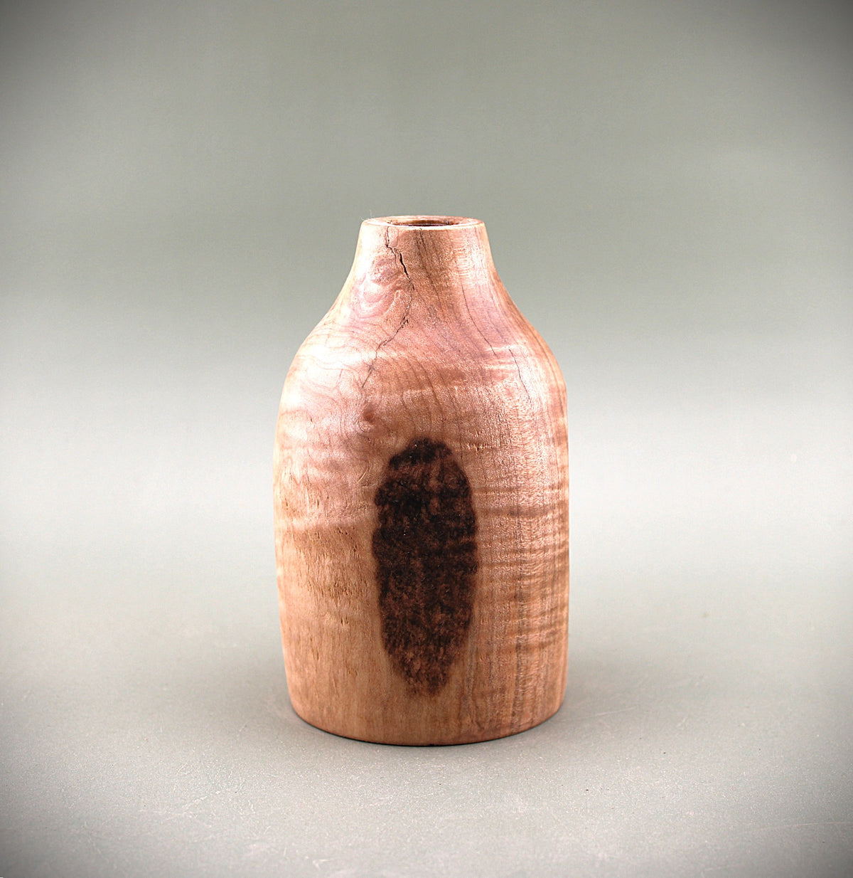 Hand Turned Maple Wood Bud Vase
