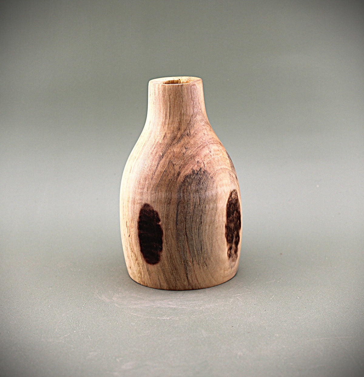Hand Turned Maple Wood Bud Vase