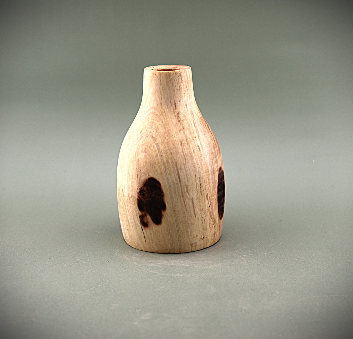 Hand Turned Maple Wood Bud Vase