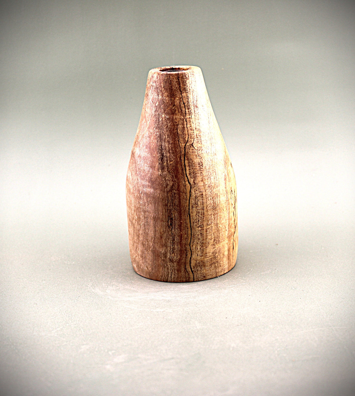 Hand Turned Maple Wood Bud Vase