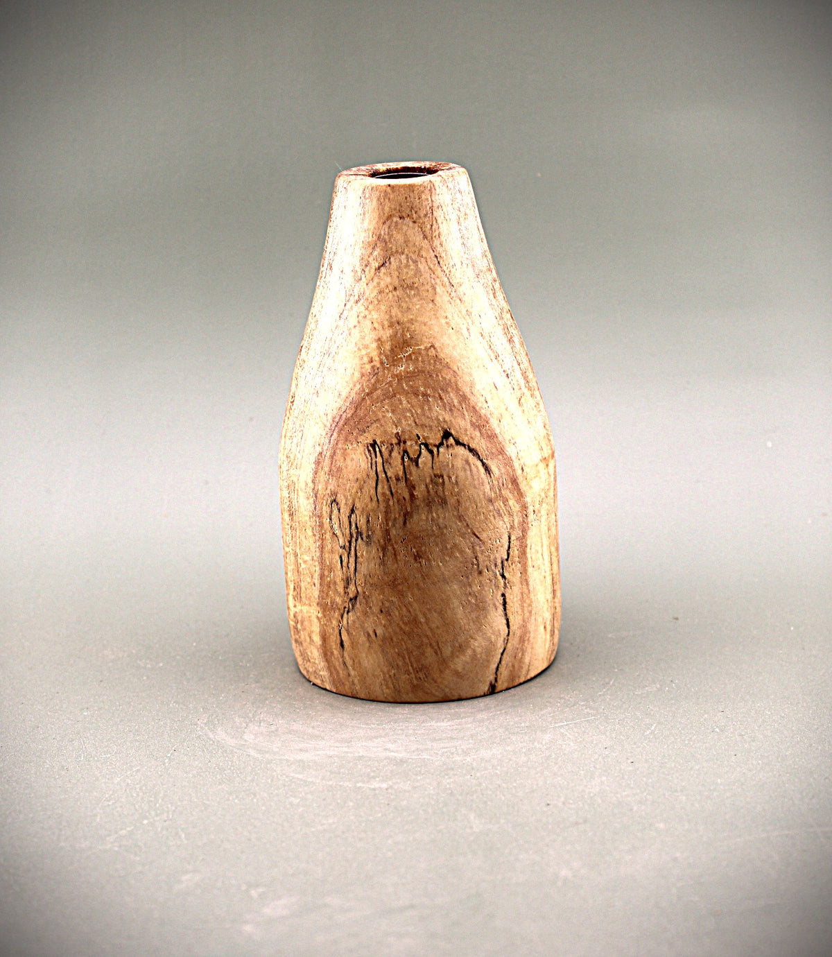Hand Turned Maple Wood Bud Vase