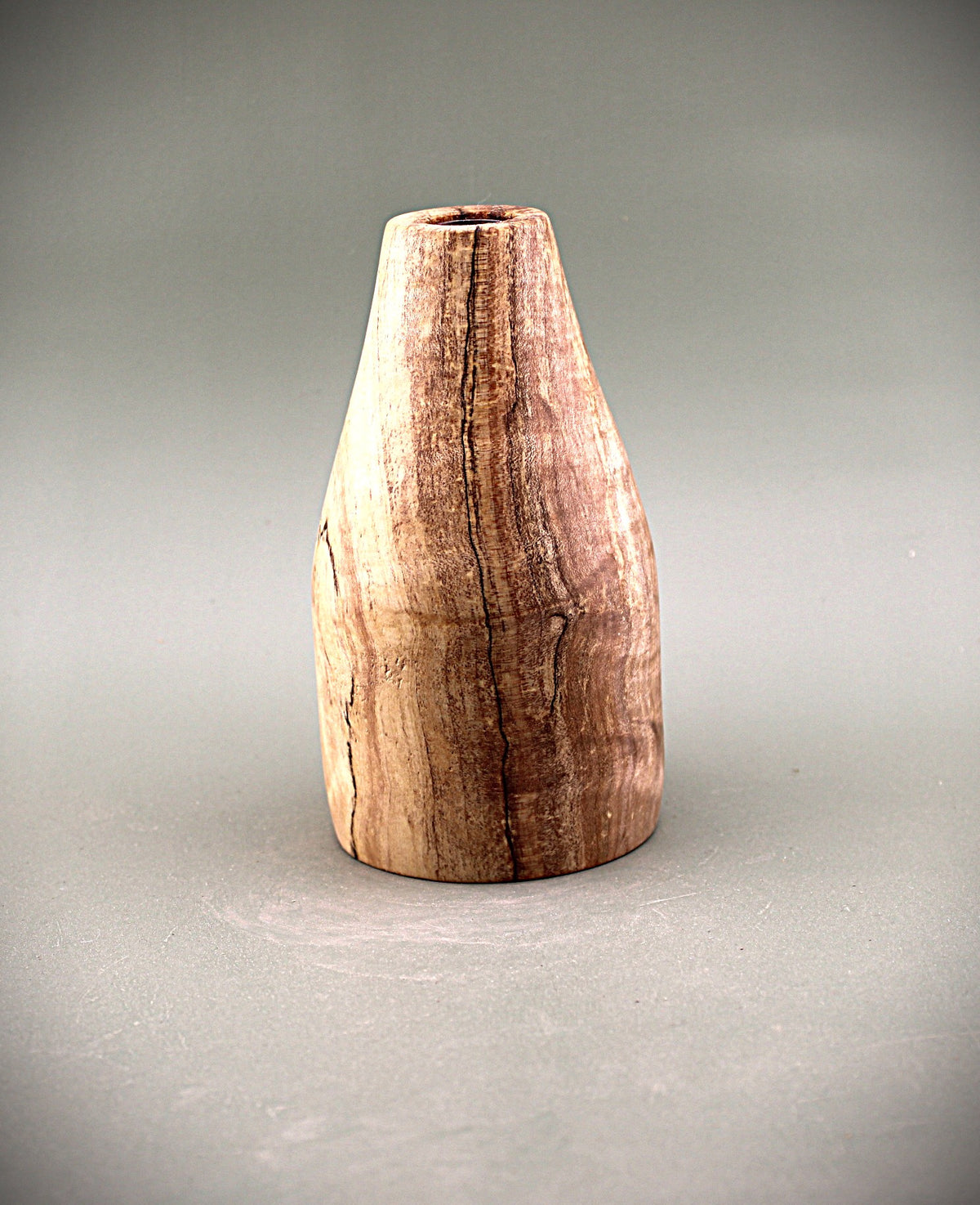 Hand Turned Maple Wood Bud Vase