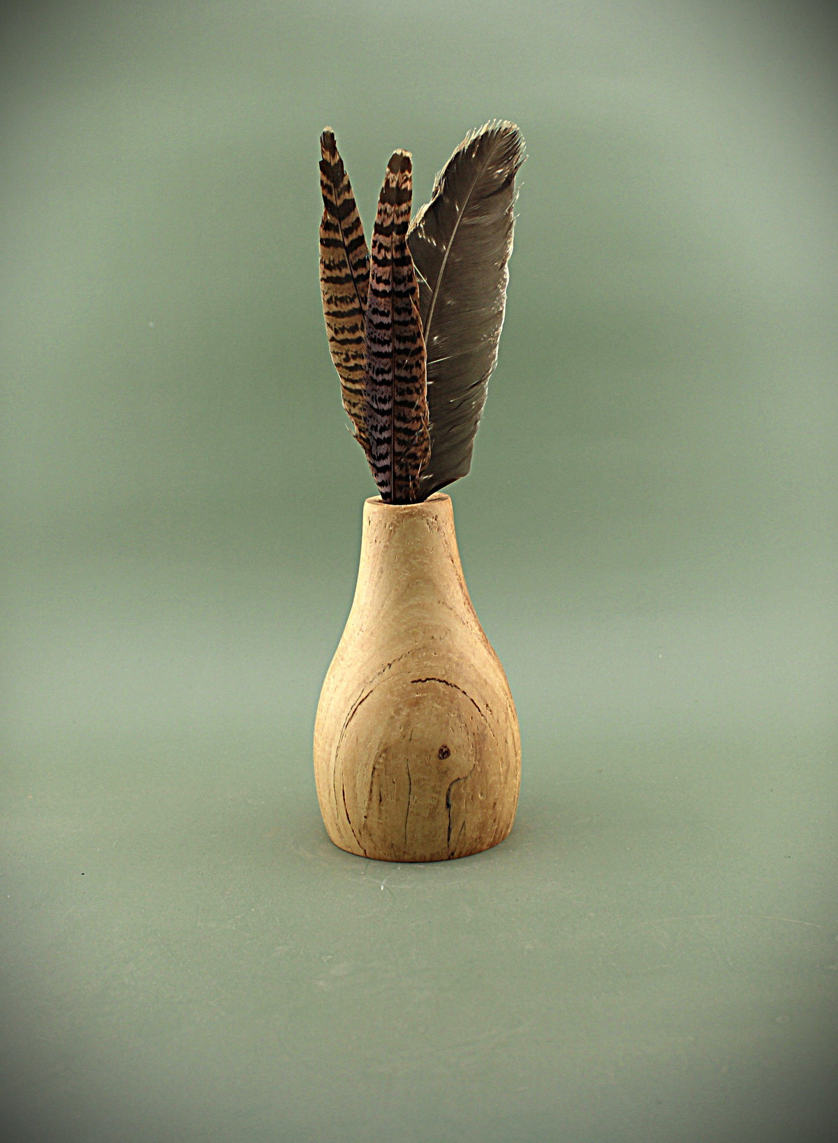 Hand Turned Maple Wood Bud Vase
