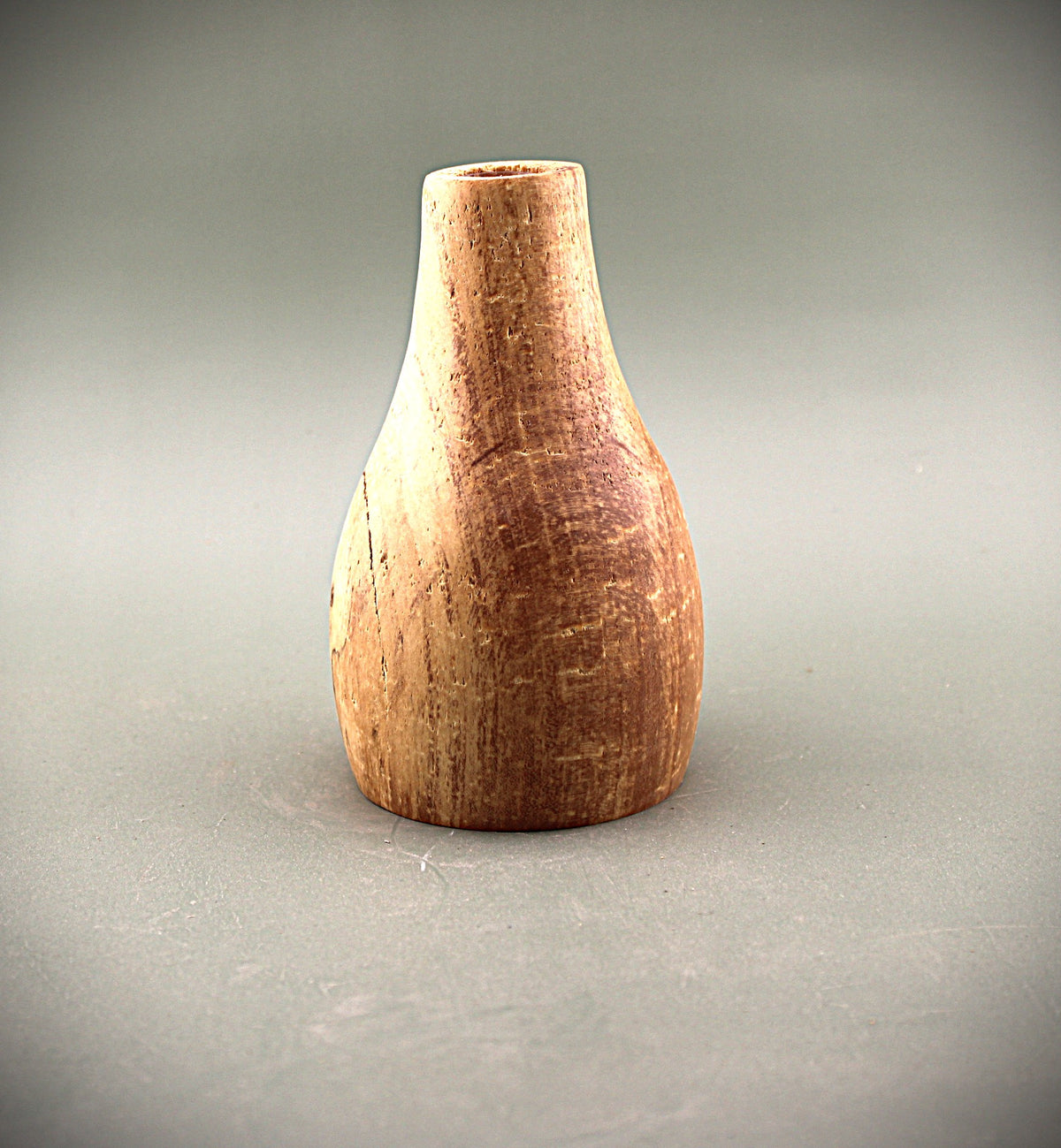 Hand Turned Maple Wood Bud Vase