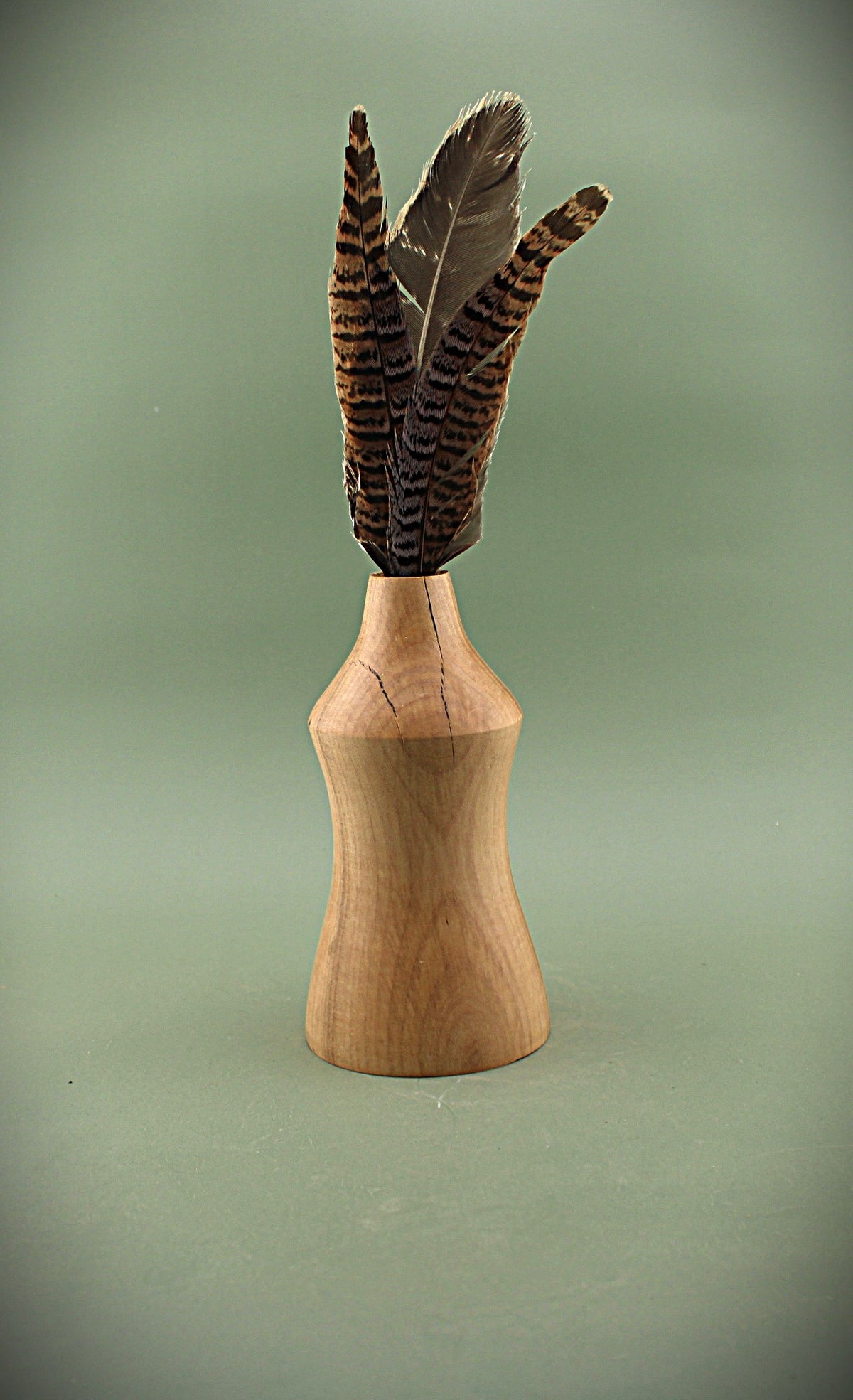 Hand Turned Maple Wood Bud Vase