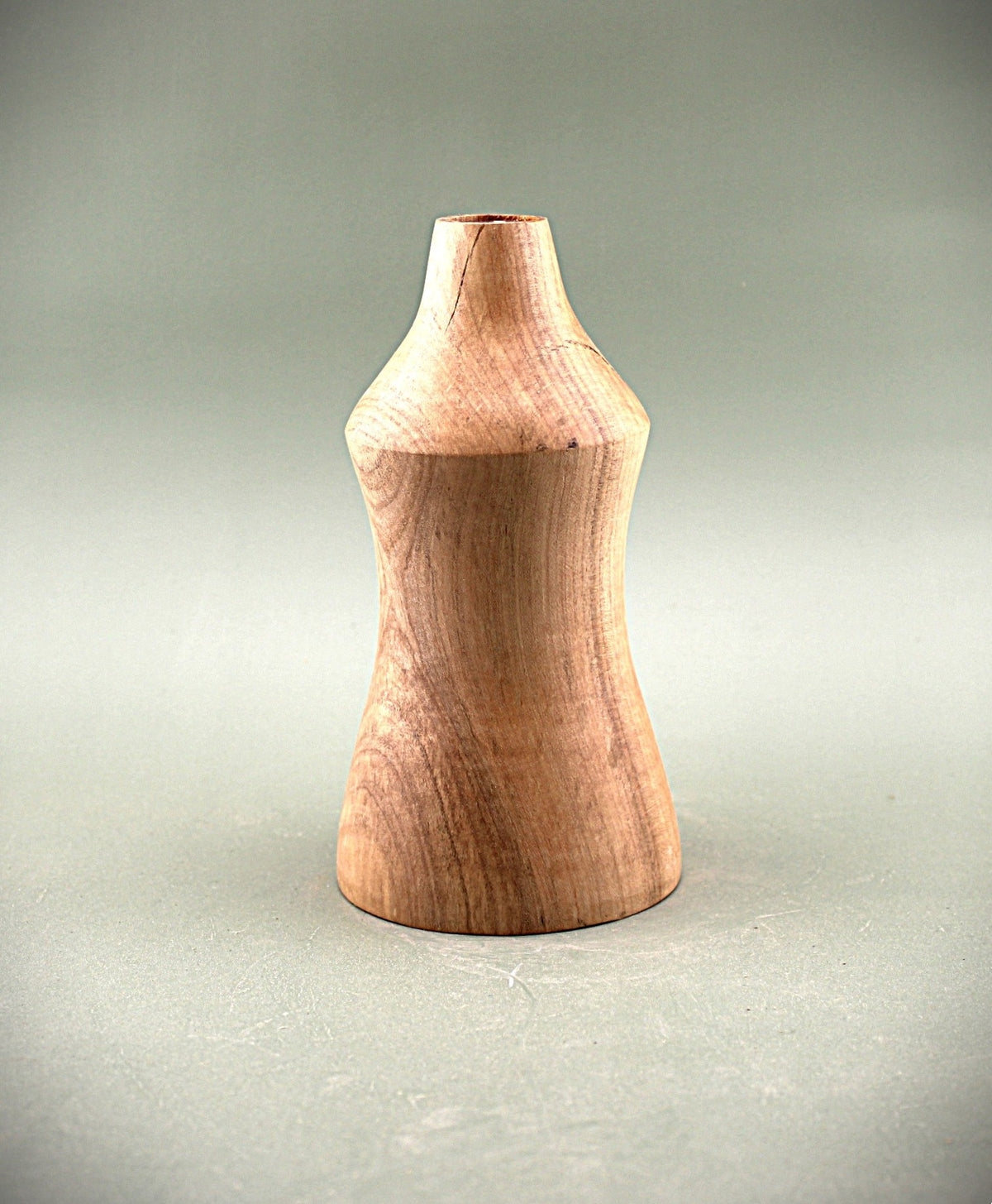 Hand Turned Maple Wood Bud Vase
