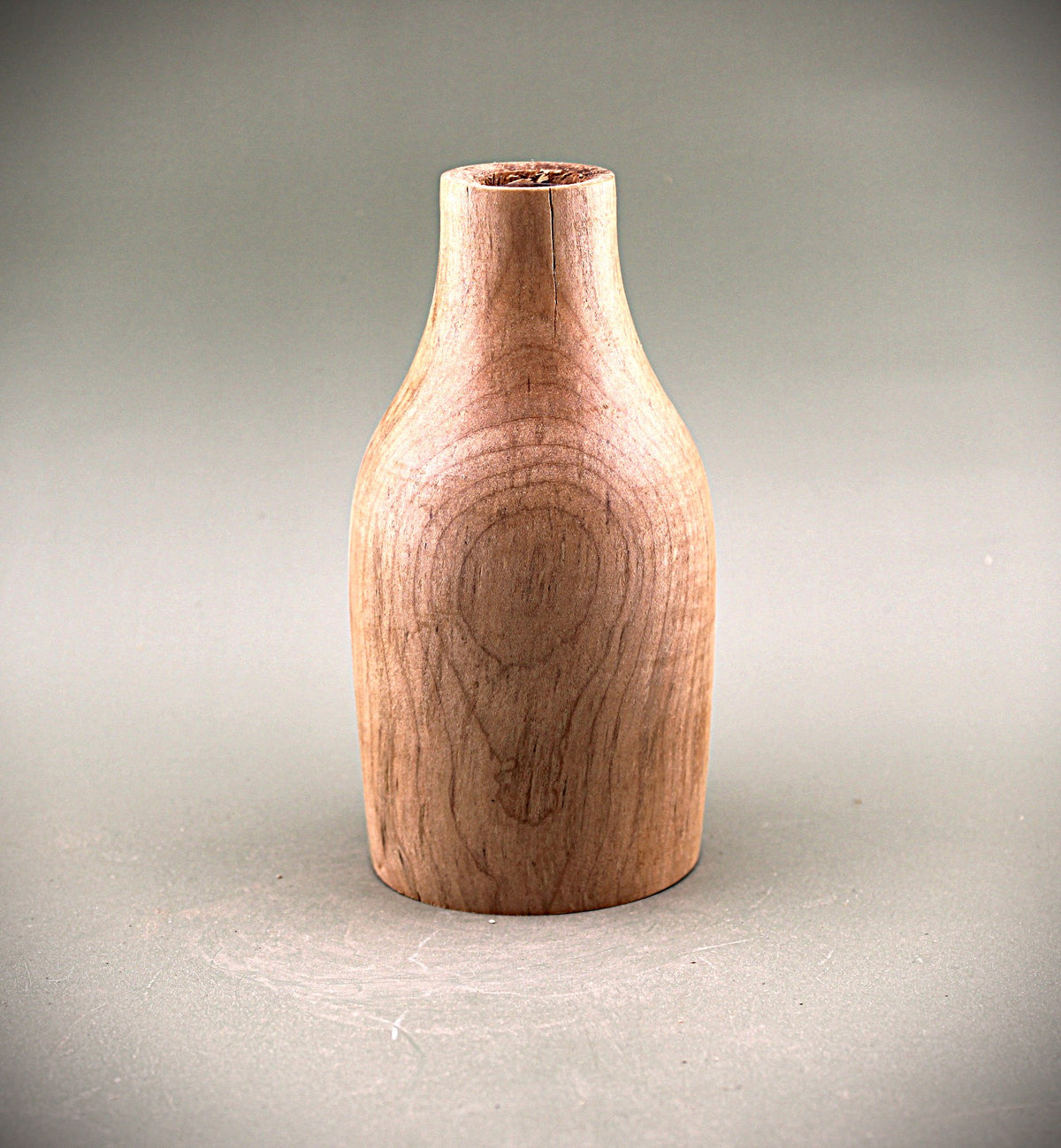 Hand Turned Maple Wood Bud Vase